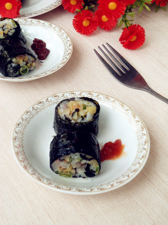 海苔饭卷的家常做法(海苔饭卷的家常做法视频)