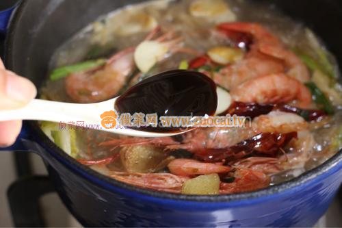 鲜虾白菜粉丝煲的做法