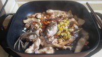 农家酸辣椒烧鱼块的做法步骤7