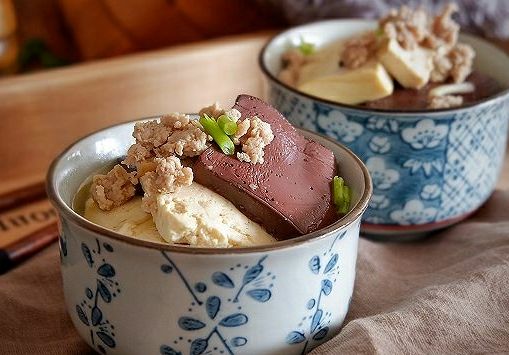 红白豆腐炖肉末