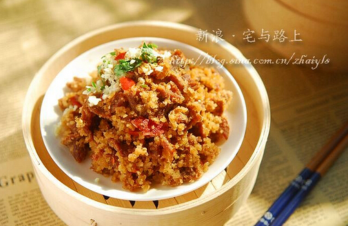 糯米蒸牛肉的做法(图文)
