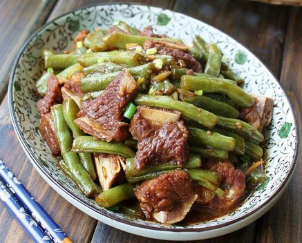 四季豆烧排骨的制作步骤