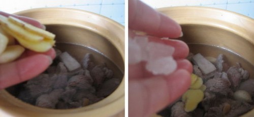 白萝卜(胡萝卜)炖羊排汤的做法步骤5