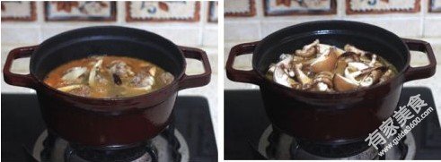 加水炖煮