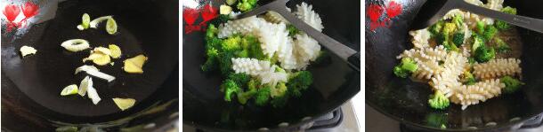 快手小炒——目鱼炒西兰花的做法步骤3
