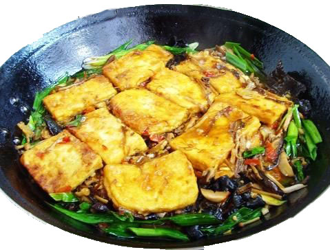 鲍鱼焖豆腐(鲍鱼炖豆腐)