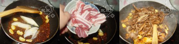 干锅茶树菇的做法,干锅茶树菇怎么制作的做法步骤3