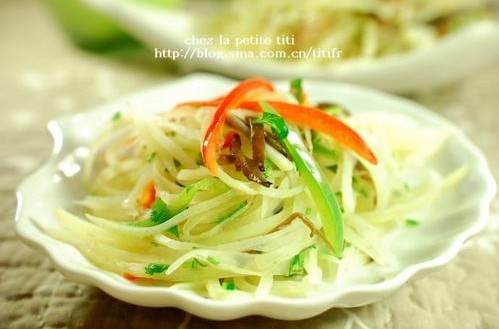 土豆丝炒韭菜