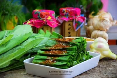 油麦菜怎么炒好吃又简单之大花生酱拌油麦菜