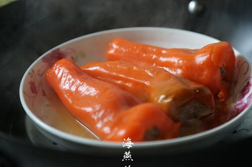 红椒酿牛肉(牛肉这样吃，鲜美异常，吃了不想停)