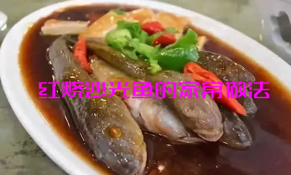 肉质细嫩味道鲜美骨刺少的红烧沙光鱼的家常做法