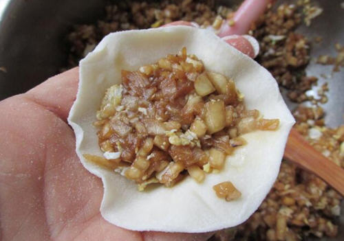 茄子饺子素馅，用茄子包饺子不放肉也超级好吃，鲜美多汁
