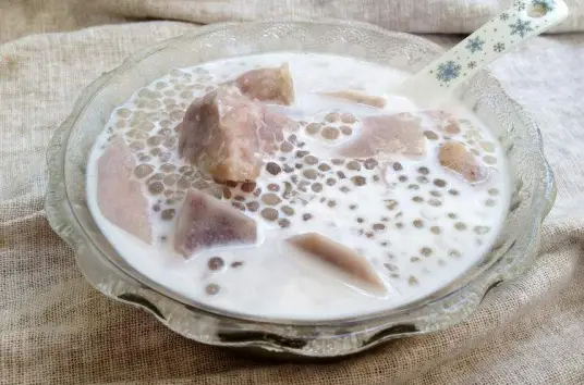 香芋西米露的做法，口感香甜软糯，制作方法简单