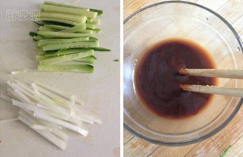 色泽红润，酱香味浓郁，咸甜适口的京酱肉丝做法分享