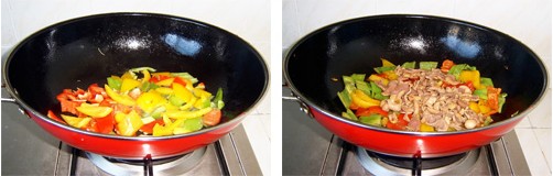 爆炒鸡胗的家常做法色彩鲜艳，香鲜滑嫩，口味宜人