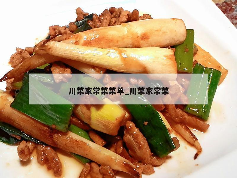川菜家常菜菜单_川菜家常菜