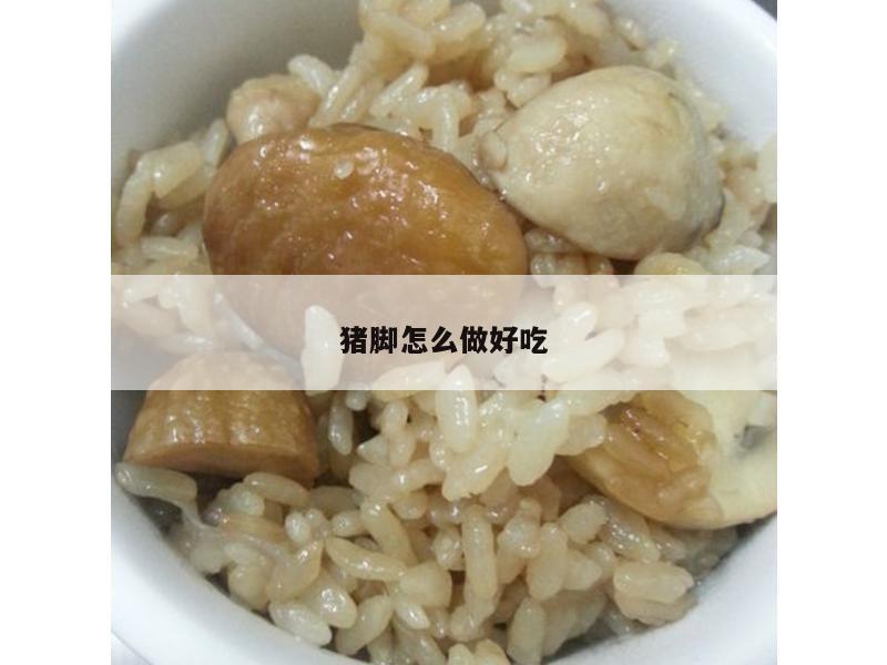 猪脚怎么做好吃