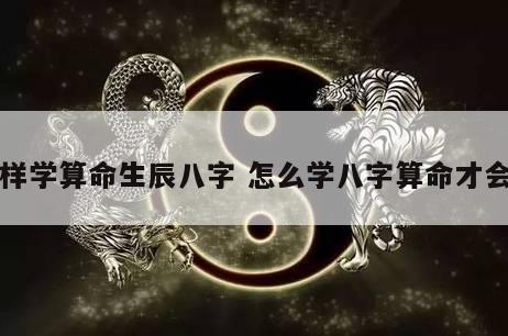 怎样学算命生辰八字 怎么学八字算命才会准